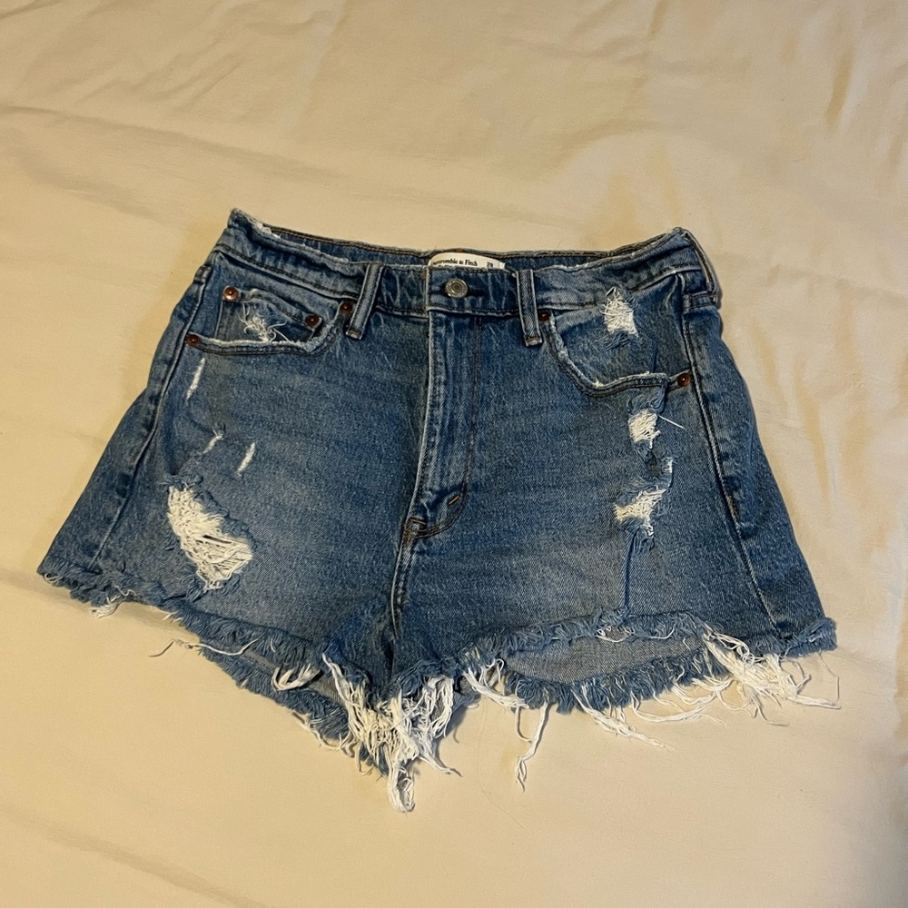 Abercrombie Distressed Mom Shorts